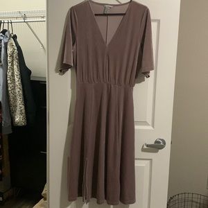 H&M Dusty Purple Velvet Dress